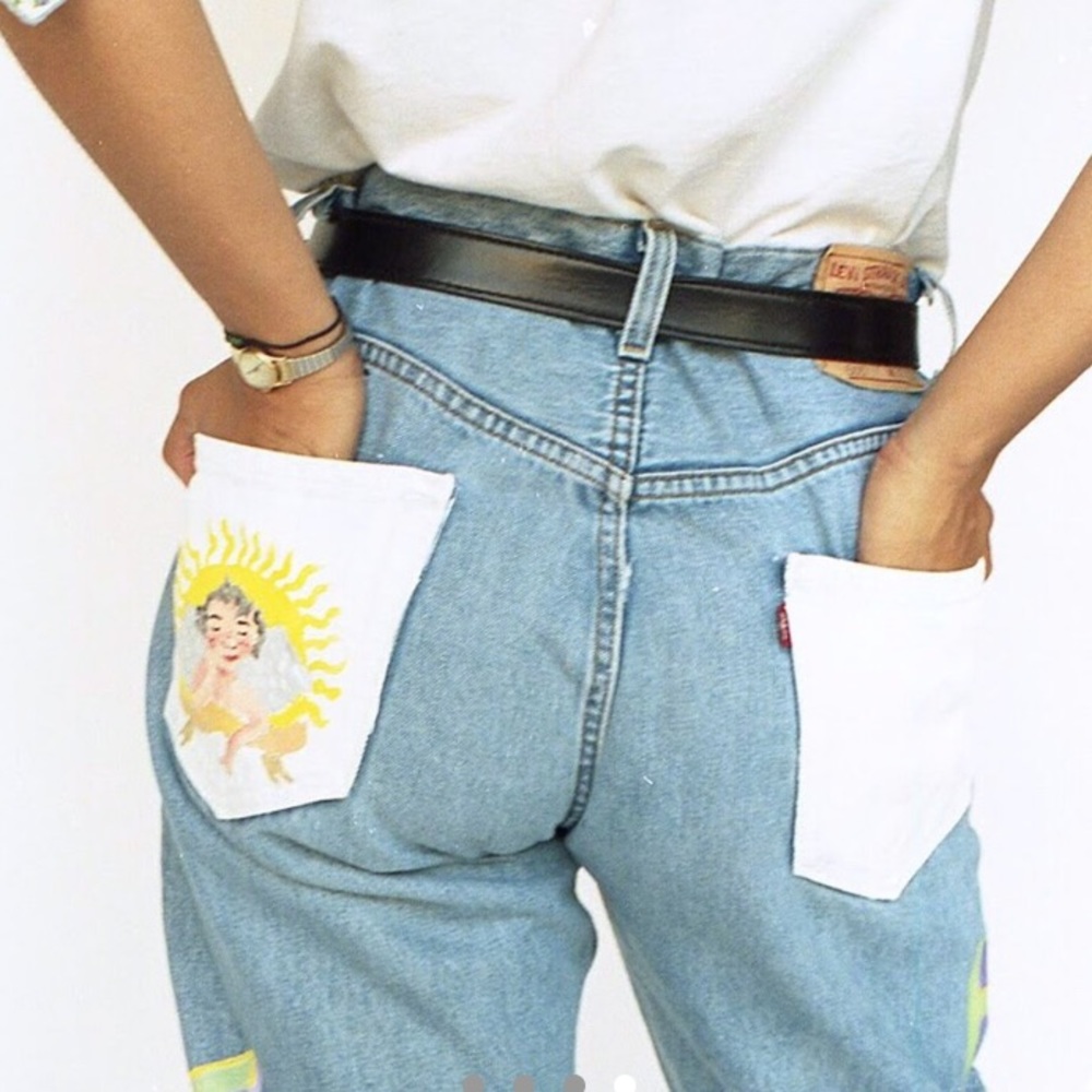 REPENT/SINNER denim jeans by ANXY